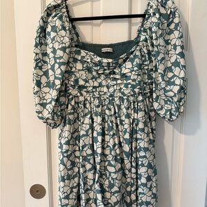 Emerson Poplin Puff Sleeve Mini Dress